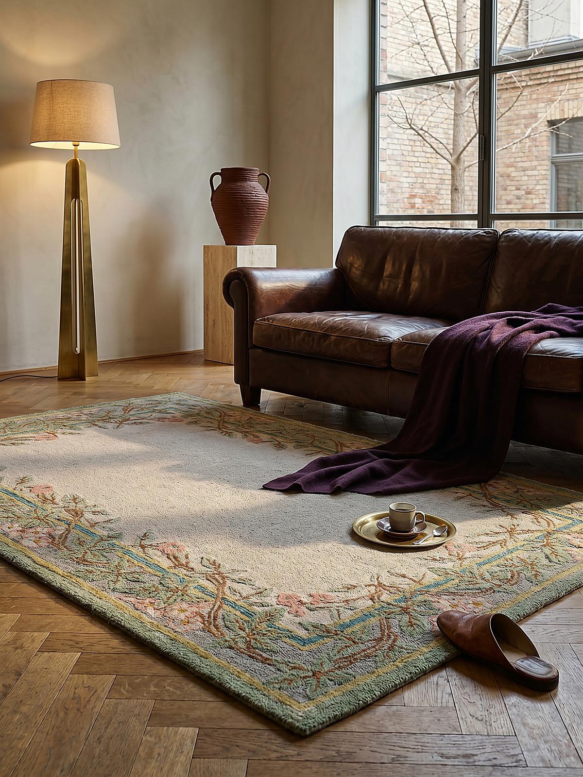 TEPPICH aus Wolle SOAR in Bunt, floral, 140 x 200 cm - Multicolor, Textil (200/140cm) - KADIMA DESIGN