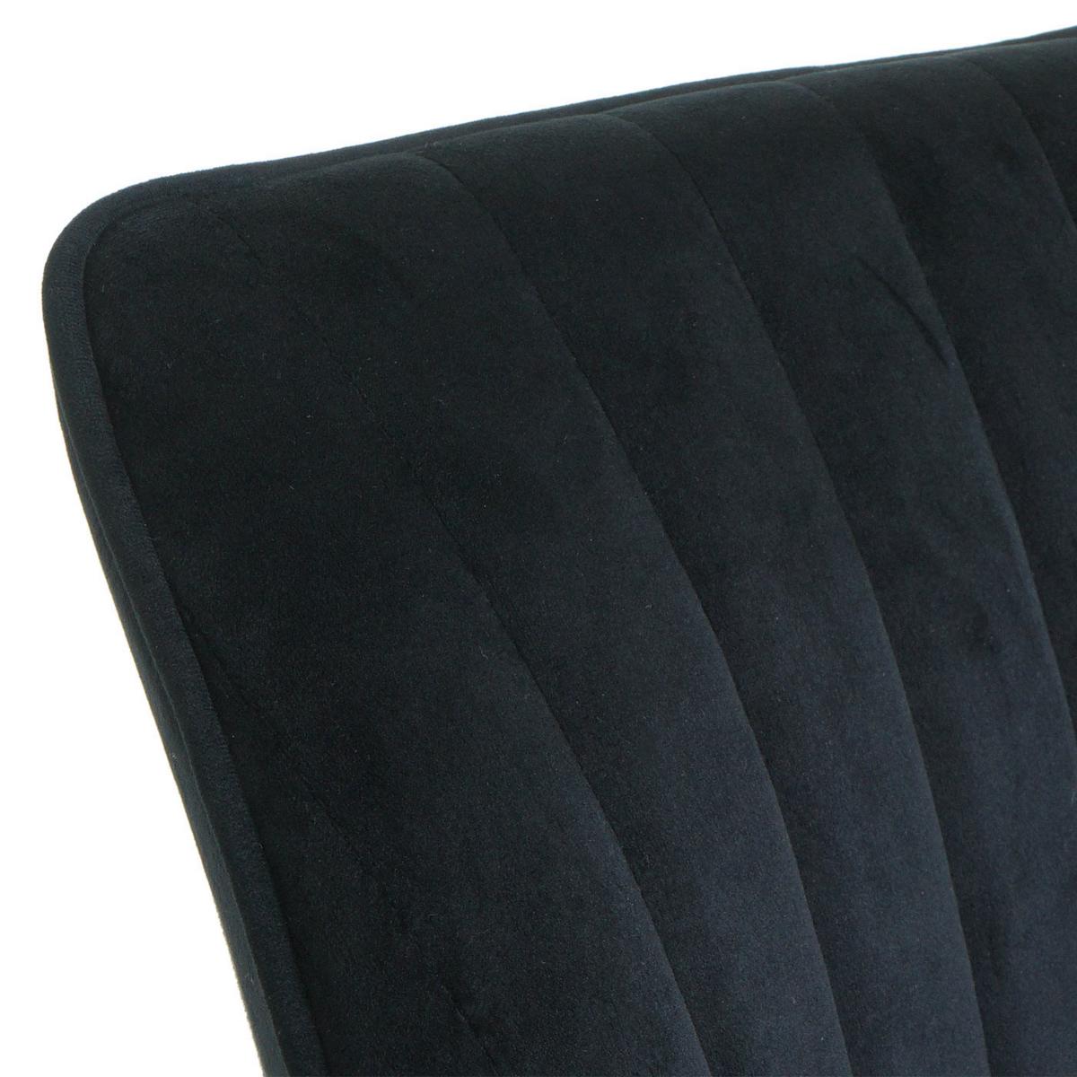 BÜROSTUHL MIT ARMLEHNE Schwarz - Schwarz, Textil (58/87/58cm) - MCW