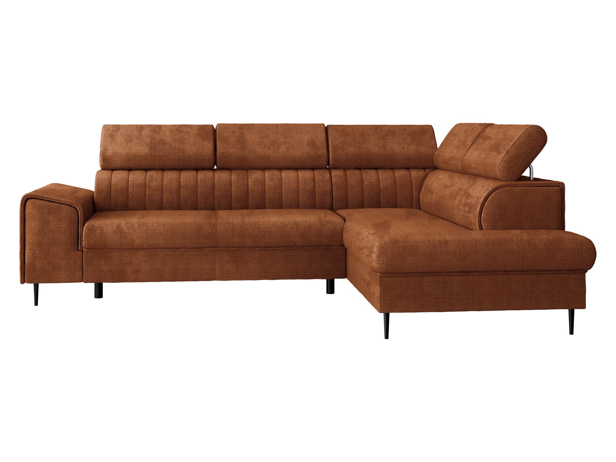 ECKSOFA Kadurin, Seite: Rechts - Schwarz/Bronzefarben, Holz/Kunststoff (276/206cm) - MIRJAN24