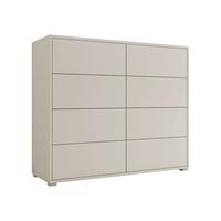 KOMMODE Gesita K8SZ - Kaschmir/Silberfarben, Holzwerkstoff/Kunststoff (120/93/41cm) - MIRJAN24
