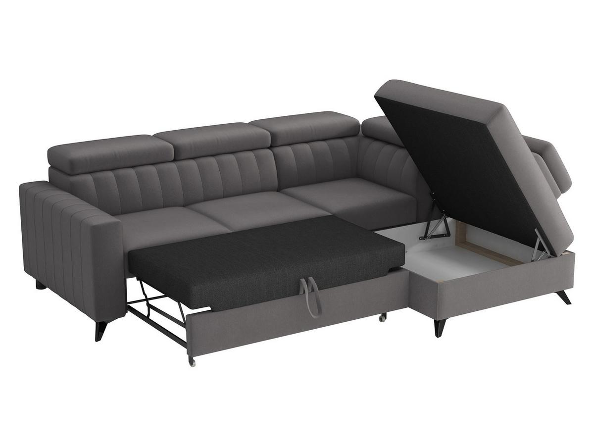 ECKSOFA Milano 2RRLXP, Seite: Rechts 2R+R+LXP - Bronzefarben, Holz/Textil (249/195cm) - MIRJAN24
