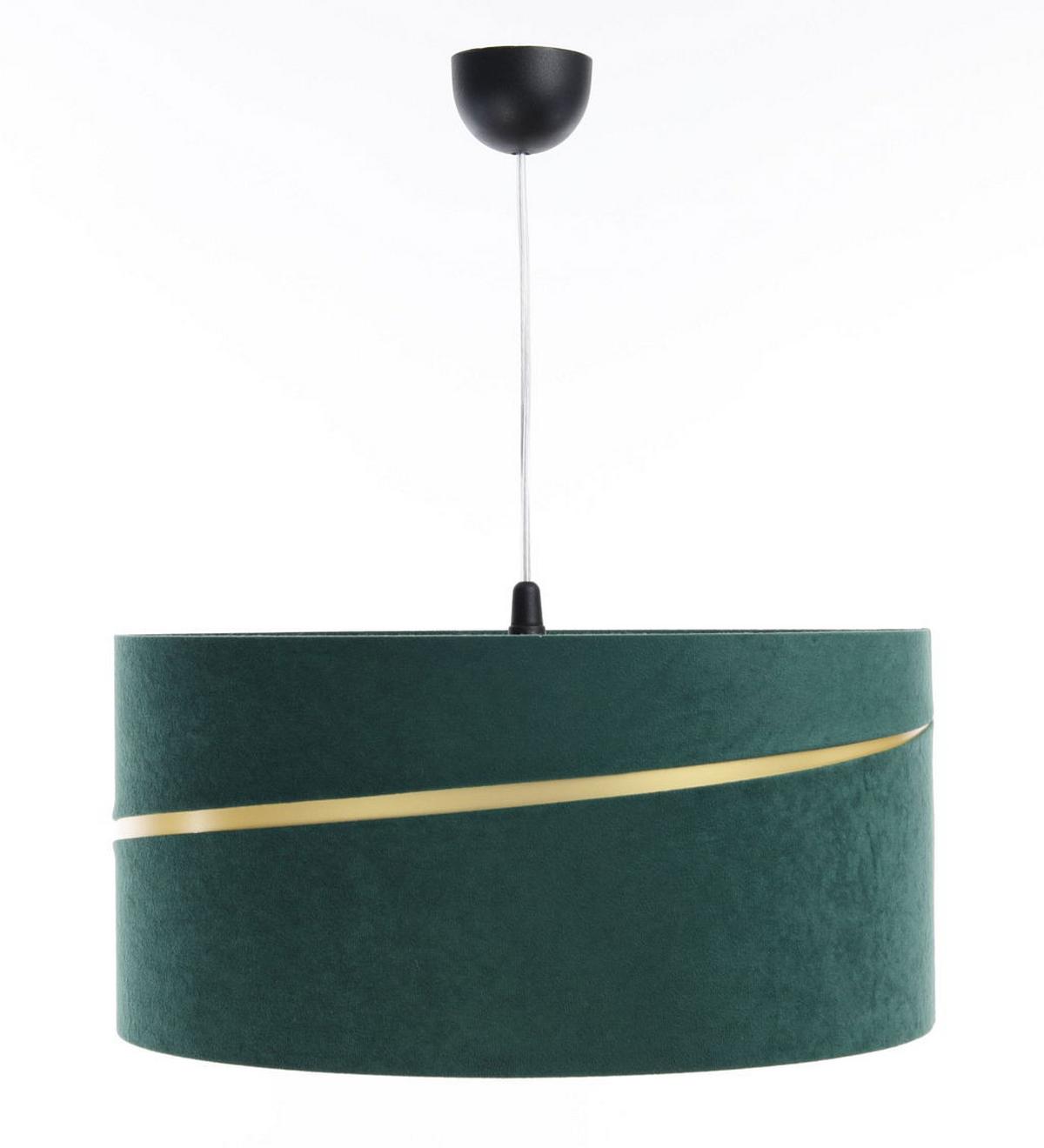HÄNGELEUCHTE Grün 50/25 cm - Goldfarben/Grün, Kunststoff (50/0.4/25cm) - ONZENO