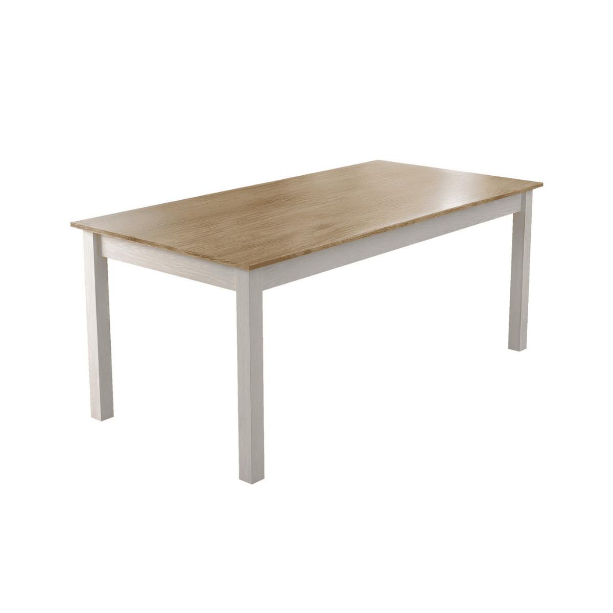 Calicosy ESSTISCH Dekor Holz und weiße Beine 180/90/76 cm online kaufen ➤ mömax