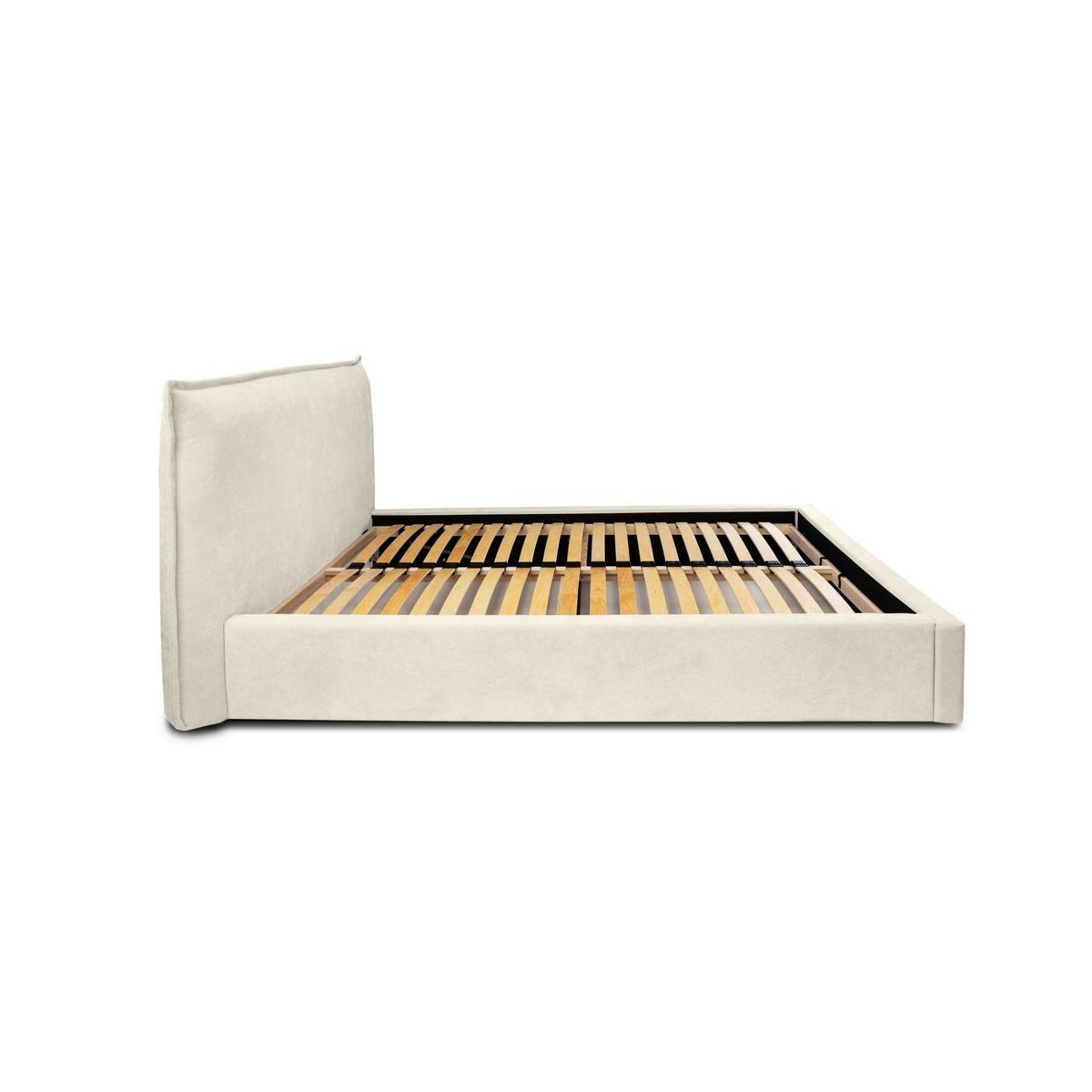 POLSTERBETT Amada In Ditra - Creme, Holzwerkstoff/Textil (140/200cm) - Fun Möbel