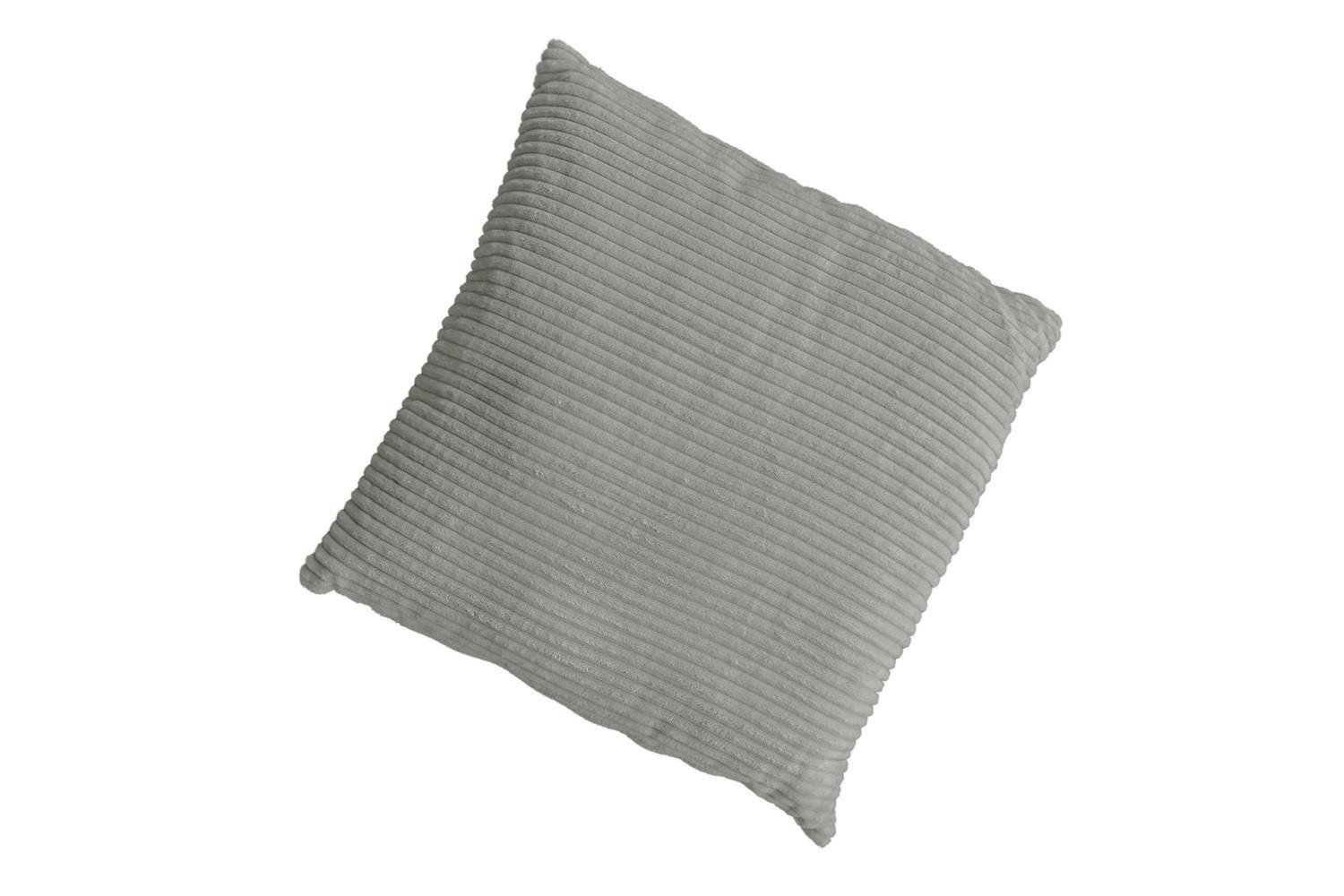 SPITZKISSEN MADELINE Hellgrau Cord - Hellgrau, Textil (50/14cm) - KAWOLA