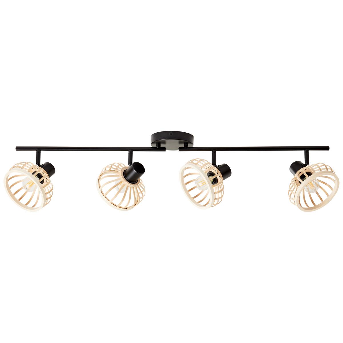 SPOTBALKEN Norah 99740/76 - Schwarz, Holz (15/90.5/22cm) - Brilliant