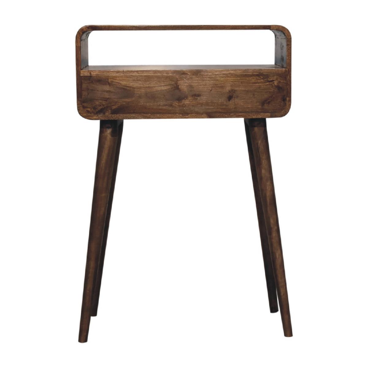 KONSOLENTISCH Grau gewaschenes Finish, 2 Schubladen, 1 offenes Regal, Braun - Graubraun/Braun, Holz (60/30/90cm) - Artisan Furniture