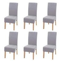 ESSZIMMERSTUHL Hellgrau 6er-Set - Hellgrau, Textil (44/100/56cm) - MCW