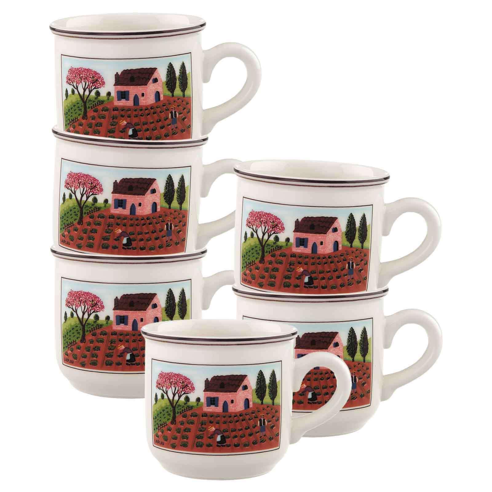 KAFFEETASSEN Design Naif bunt 200 ml 6er Set - Multicolor, Keramik (0.2L) - Villeroy & Boch