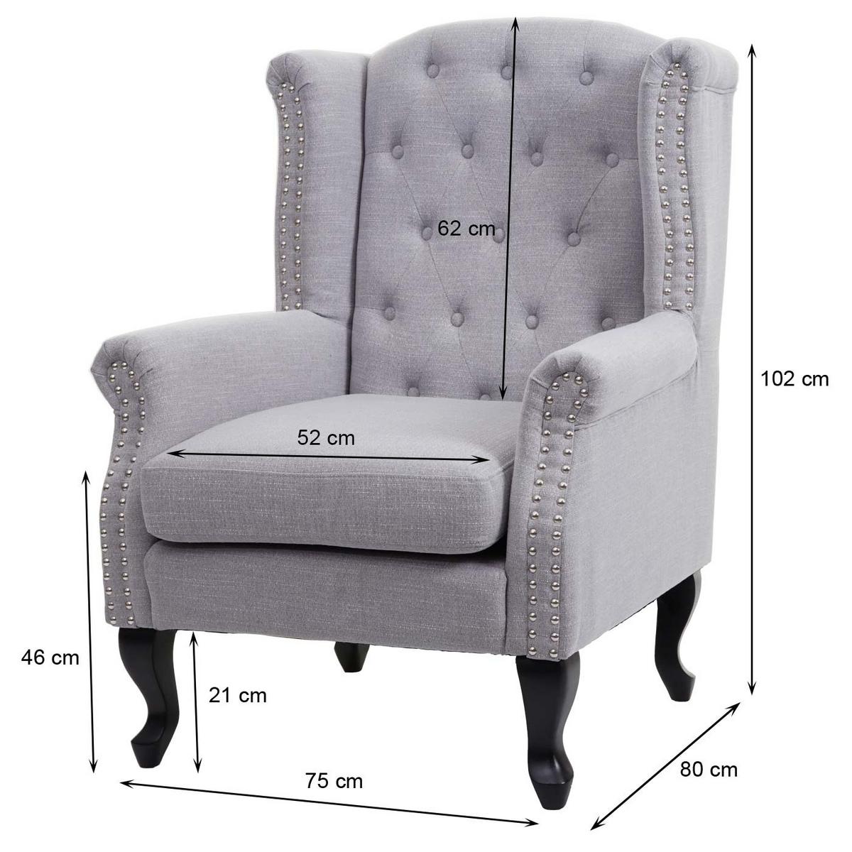 RELAXSESSEL Grau - Grau, Textil (75/102/80cm) - MCW
