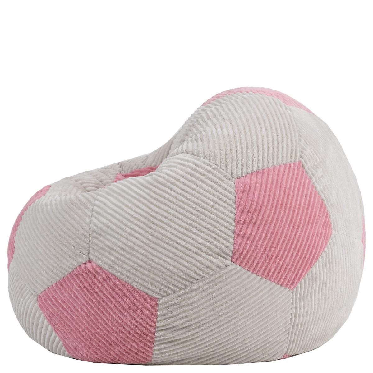 KINDERSITZSACK Fußball - Pink, Textil (76/48/76cm) - icon