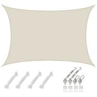 SONNENSEGEL Wasserdicht 500/300 cm Beige - Beige, Kunststoff (300/500cm) - Amanka