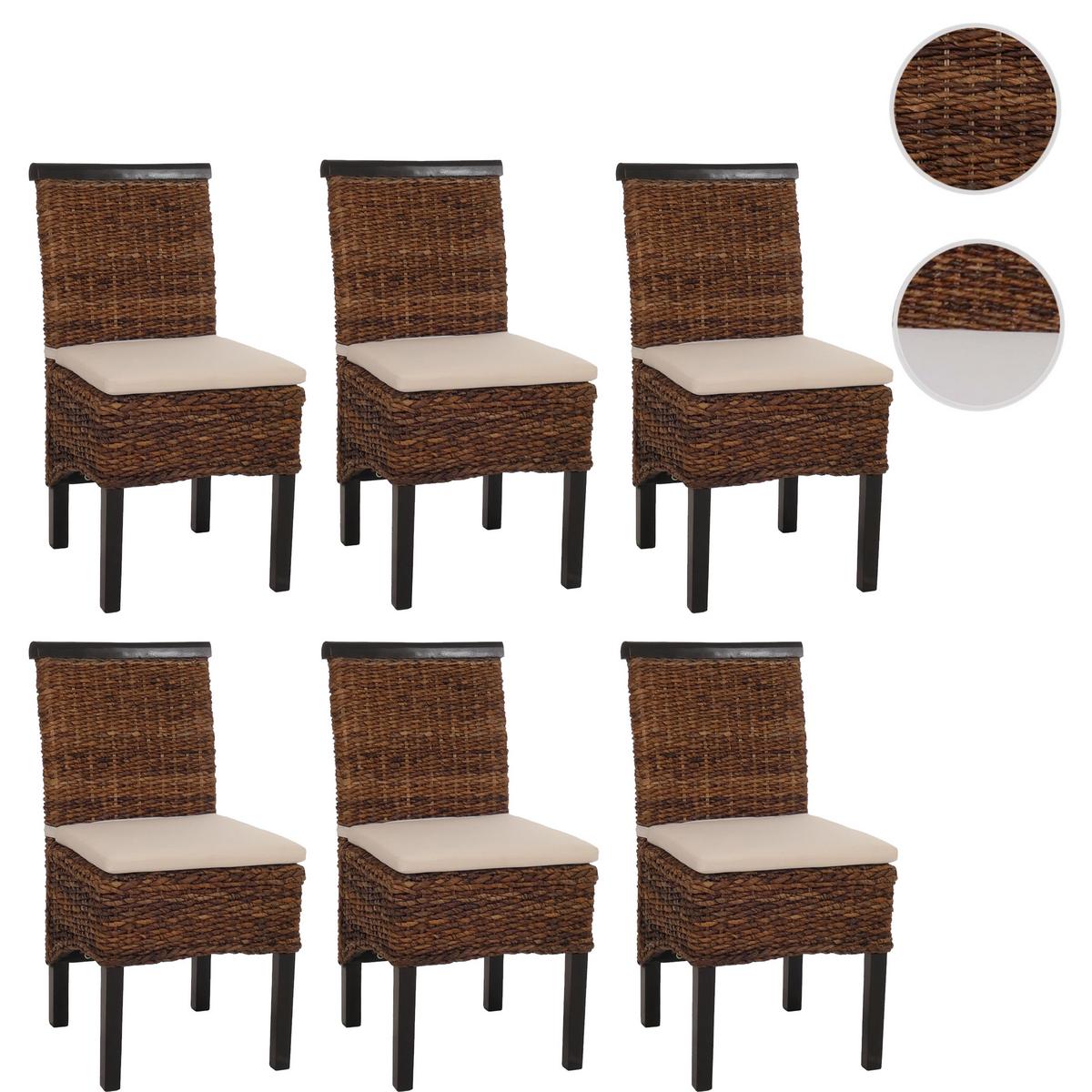 ESSZIMMERSTUHL Braun 6er-Set - Dunkelbraun/Braun, Holz (47/93/43cm) - MCW