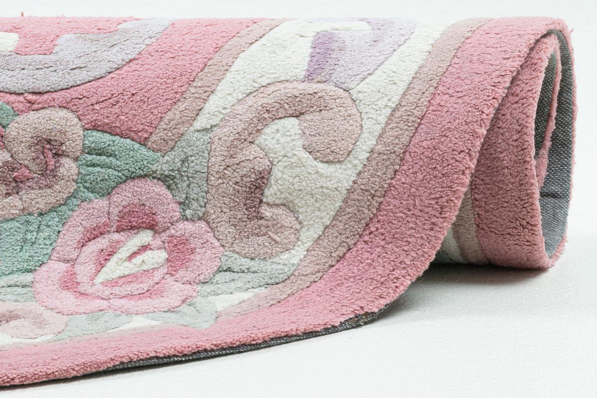 HANDTUFTTEPPICH Ming 120x170 cm - Rosa, Textil (120/170cm) - THEKO