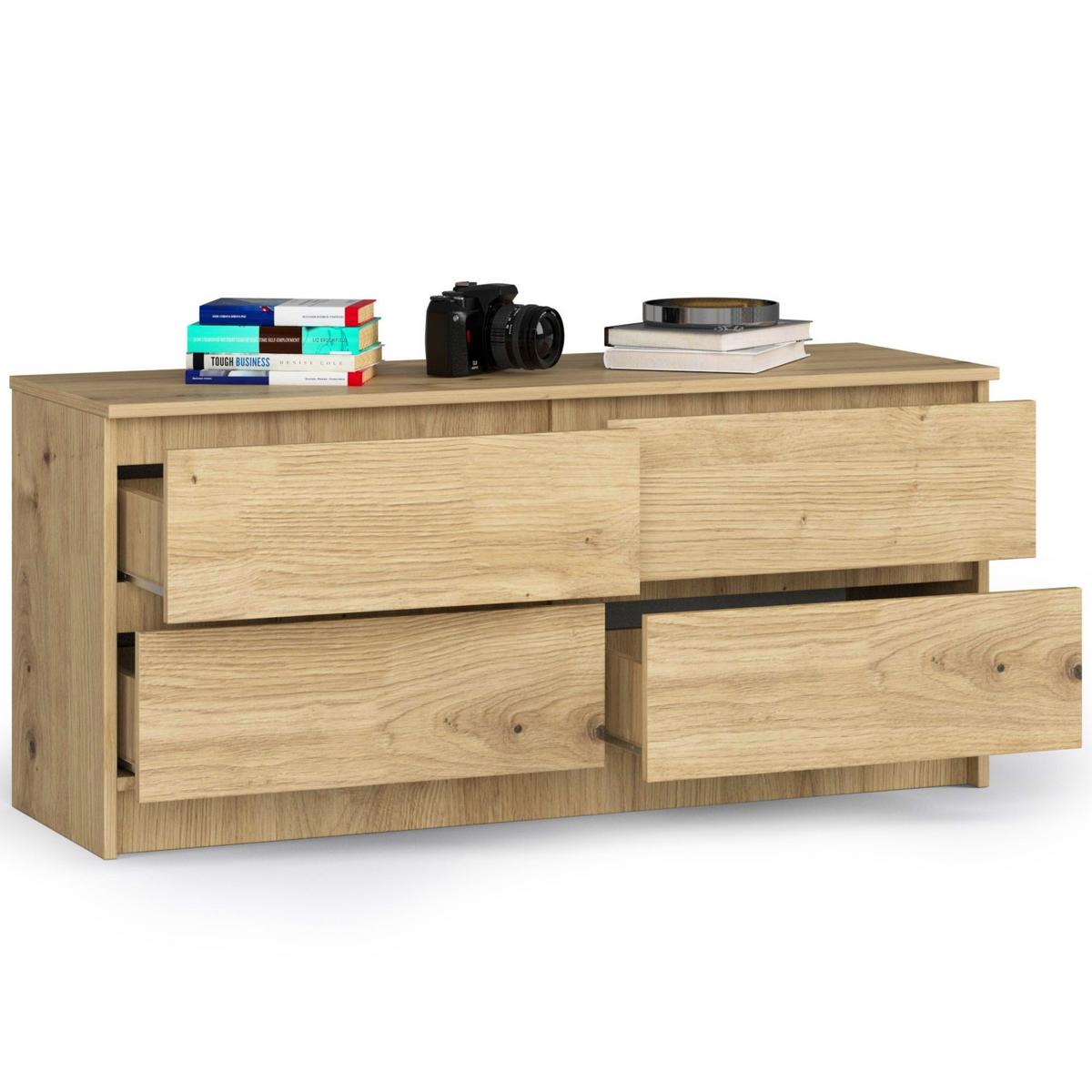 KOMMODE Eiche Artisan 55/120/40 - Eiche Artisan, Holzwerkstoff (120/55/40cm) - RAUMHIRSCH FURNITURE