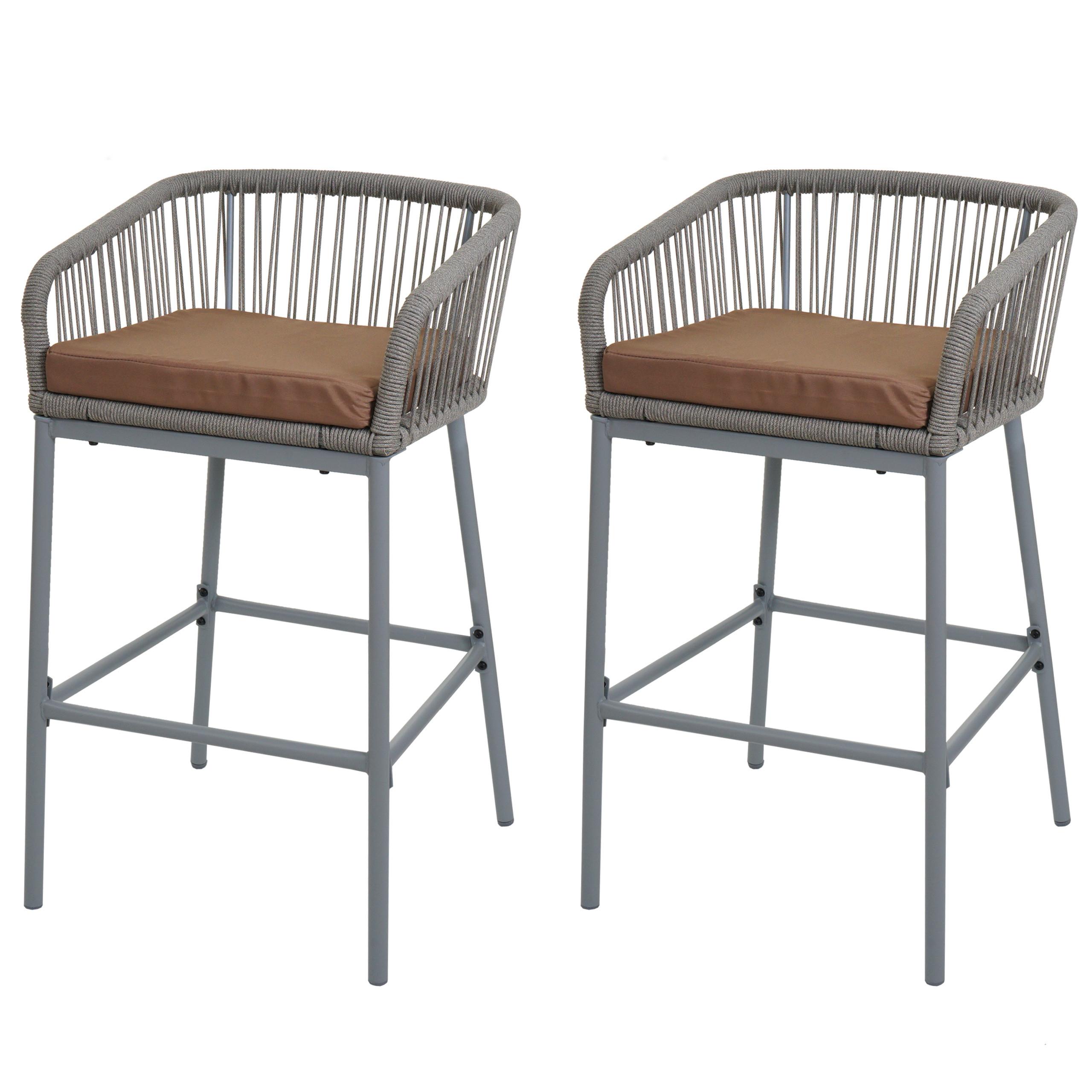 BARHOCKER Hellgrau, Taupe - Taupe/Hellgrau, Metall (51/92/53cm) - MCW