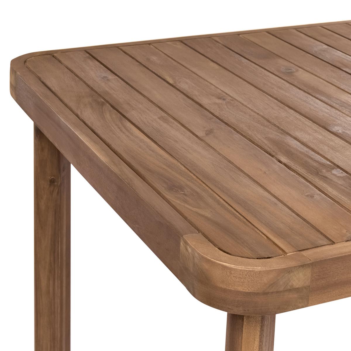 GARTENTISCH 180/90 cm Akazienholz Braun Roncello - Braun, Holz (180/90/75cm) - Beliani
