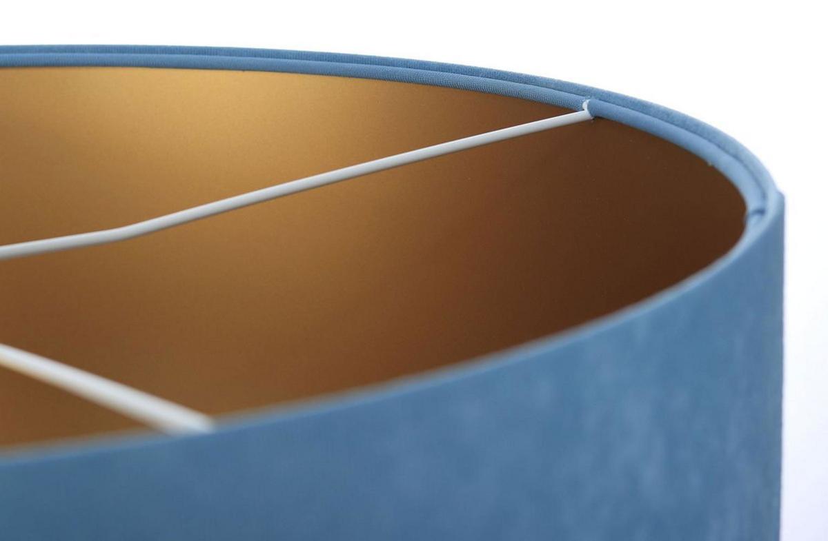 HÄNGELEUCHTE Blau 60/30 cm - Blau/Goldfarben, Kunststoff (60/1.1/30cm) - ONZENO