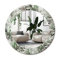 SPIEGEL Rund Ø 60 cm mit Aufdruck - Multicolor, Glas (60/60/0.4cm) - Wallfluent