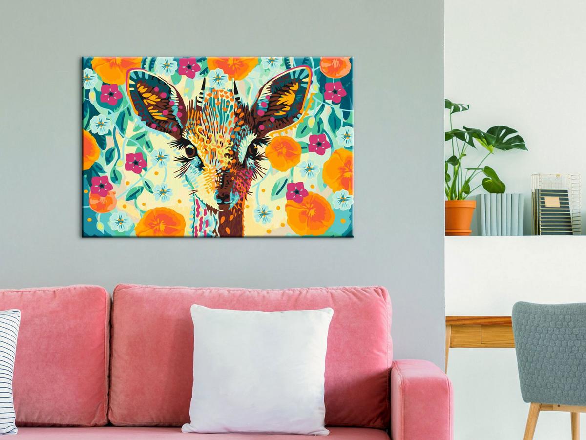 MALEN NACH ZAHLEN 50/40 cm - Multicolor, Textil (1.4/40cm) - KUNSTLOFT
