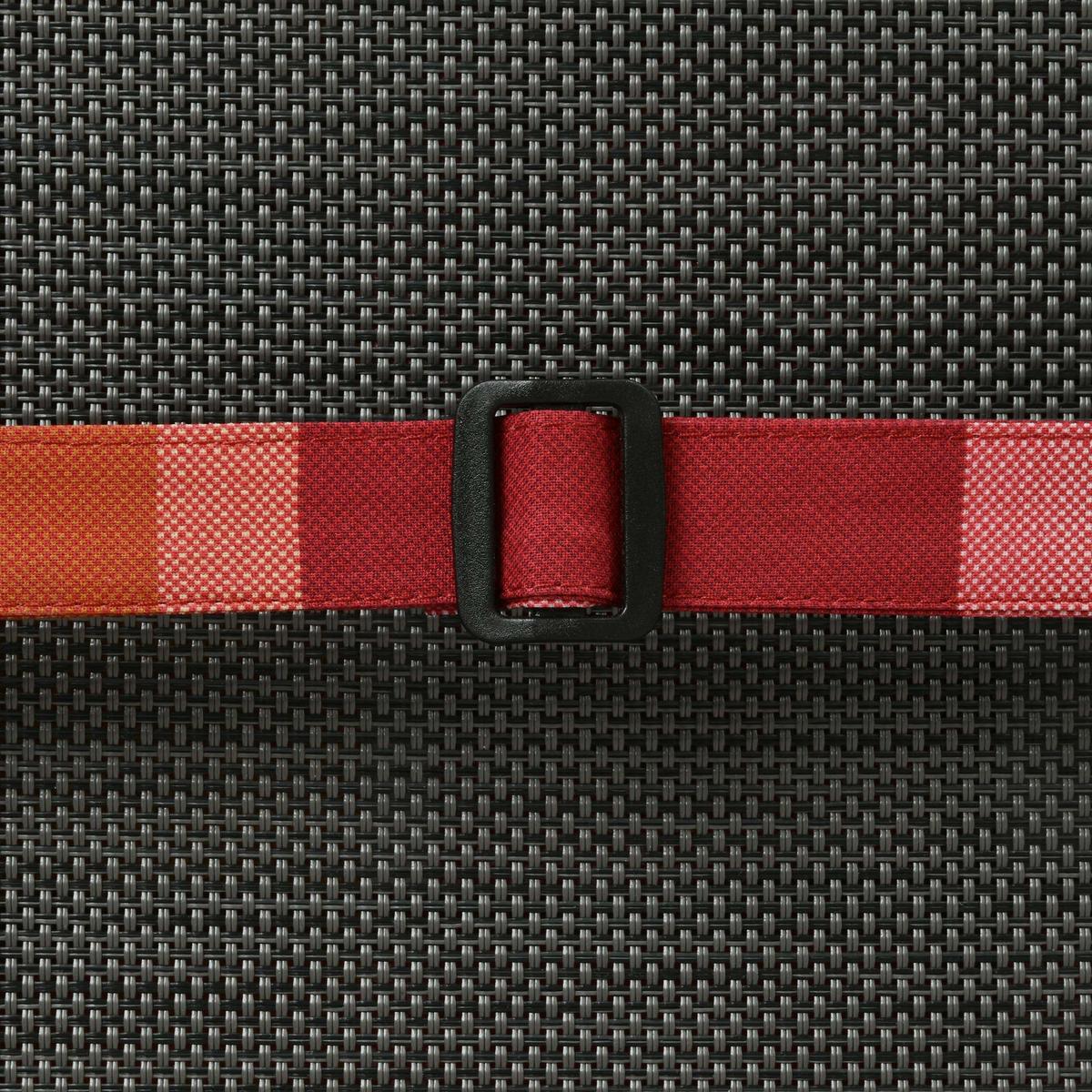 HOCHLEHNERAUFLAGE Sunny RO 120/50/6cm Rot-Kariert - Rot, Textil (50/6/120cm) - Beautissu 