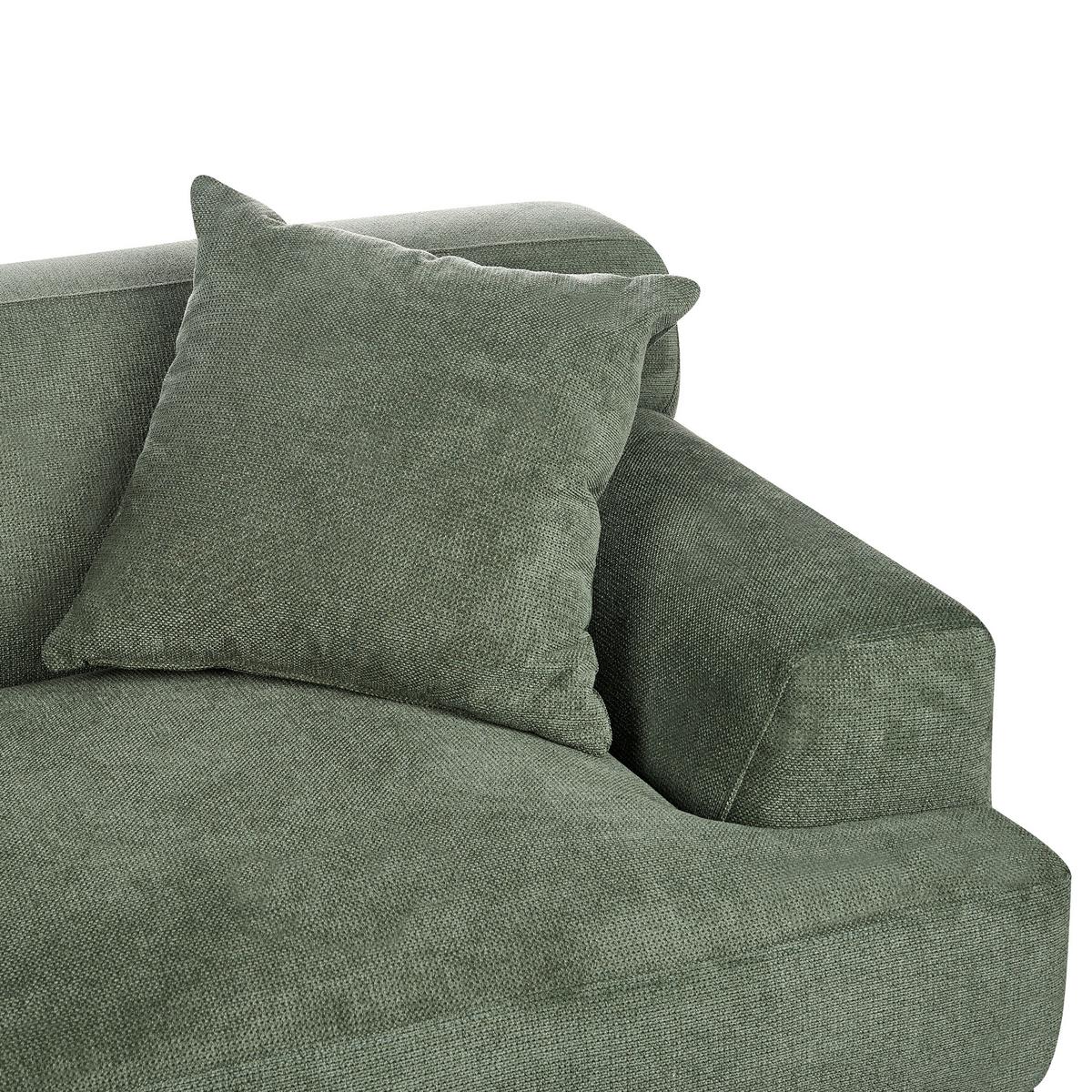 3-SITZER-SOFA Stoff Grün Matila - Grün, Textil (233/70/94cm) - Beliani