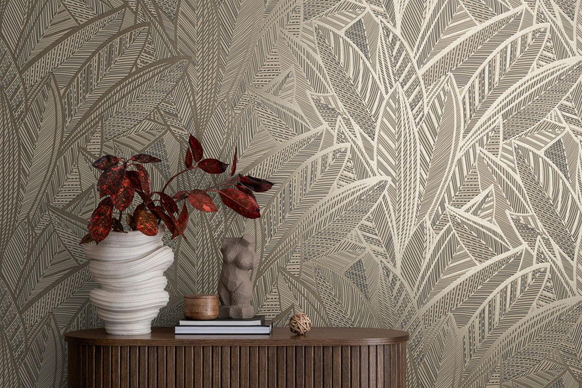 VLIESTAPETE Beige 53/1005 cm - Beige, Textil (53/1cm) - KUNSTLOFT