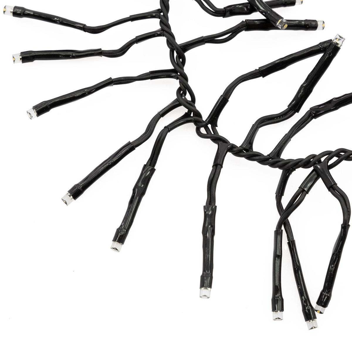 LED LICHTERKETTE Cluster Außen Innen 24,9 m Weihnachtsbeleuchtung 1920 LED Warmweiß - Weiß, Kunststoff (2790cm) - ECD-Germany
