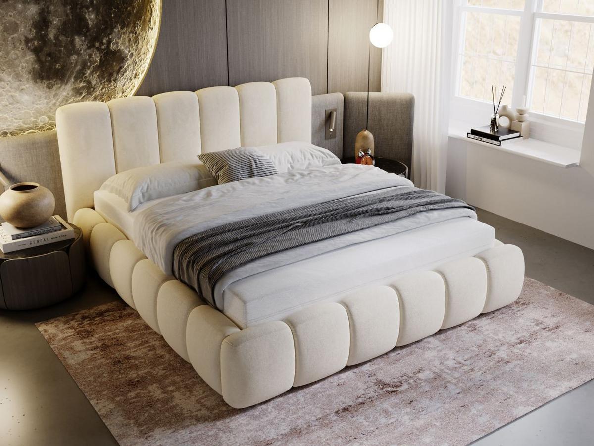 POLSTERBETT Cloud 120x200 Beige - Beige, Textil (120/200cm) - Graingold