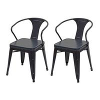 ESSZIMMERSTUHL H10D Grau 2er-Set - Braun/Grau, Metall (46/115/54cm) - MCW
