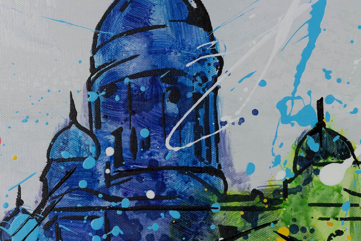 ACRYLBILD HANDGEMALT 120/60 cm - Multicolor, Holz/Textil (120/60cm) - KUNSTLOFT