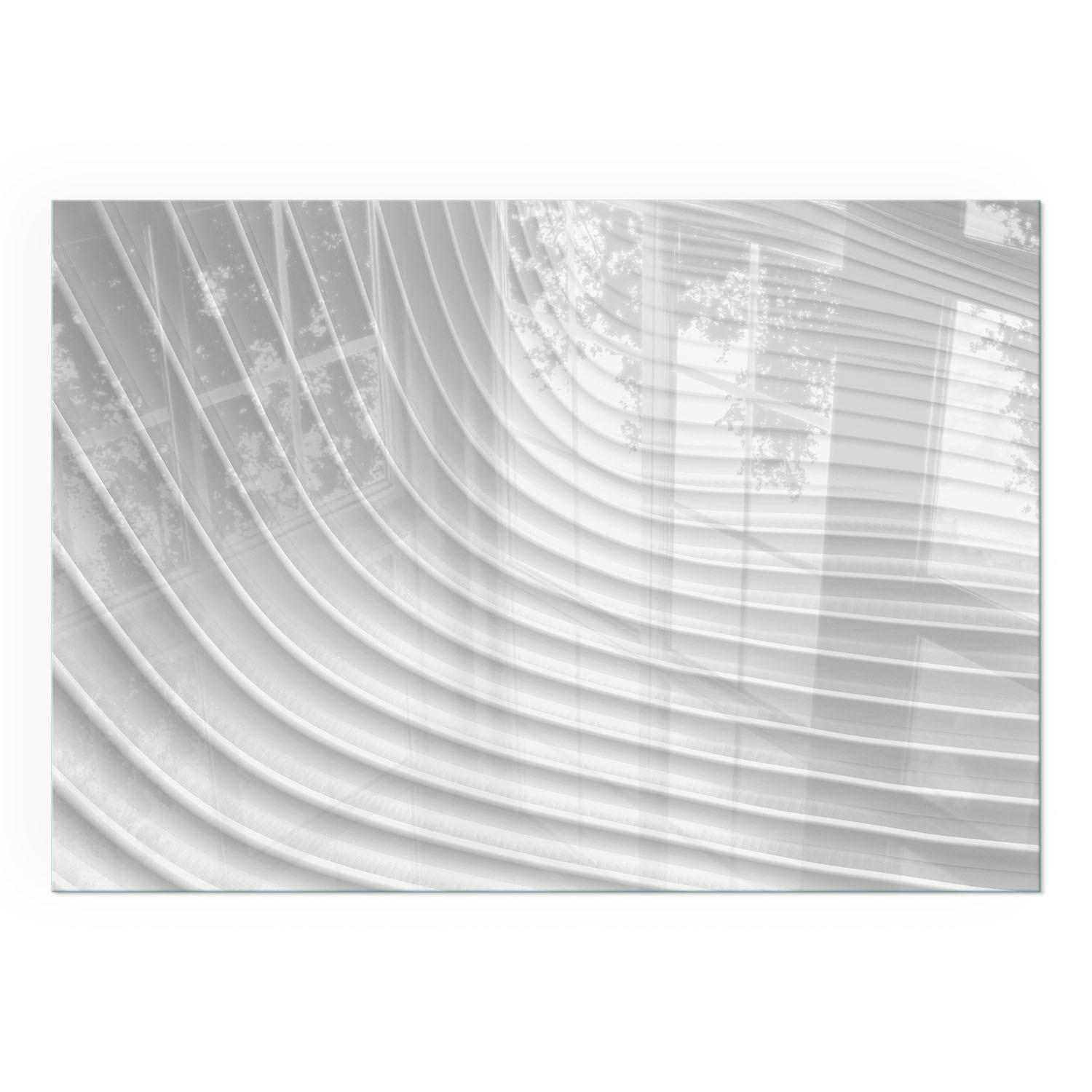 GLASPLATTE für Kamin 100x70 cm - Weiß, Glas (100/70/0.4cm) - TULUP