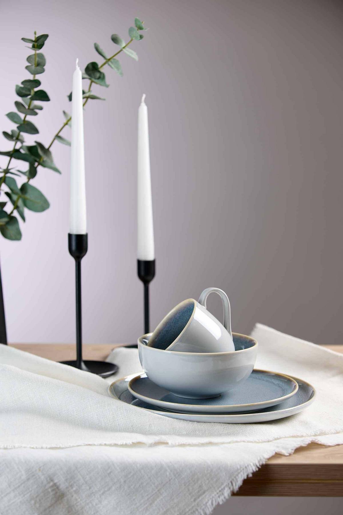 MÜSLISCHALEN Skagen Stone grau ø 15 cm 6er Set - Grau, Keramik (15cm) - Ritzenhoff Breker