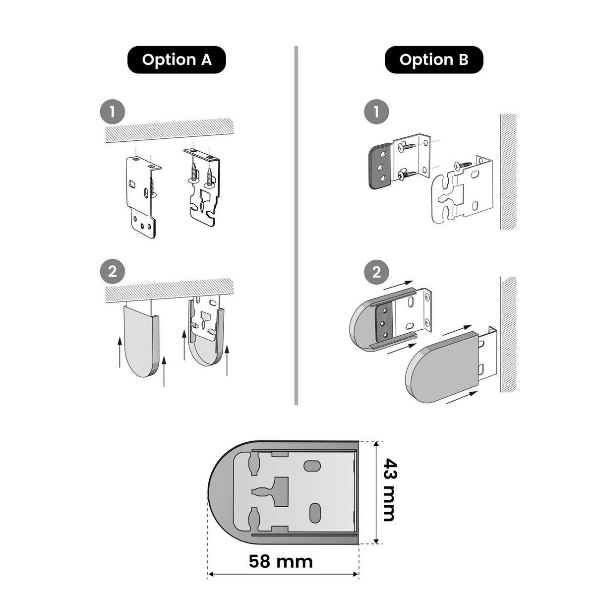 SCREEN-ROLLO Weiß, 80 cm x 180 cm - Weiß, Kunststoff (80/180cm) - STORESDECO