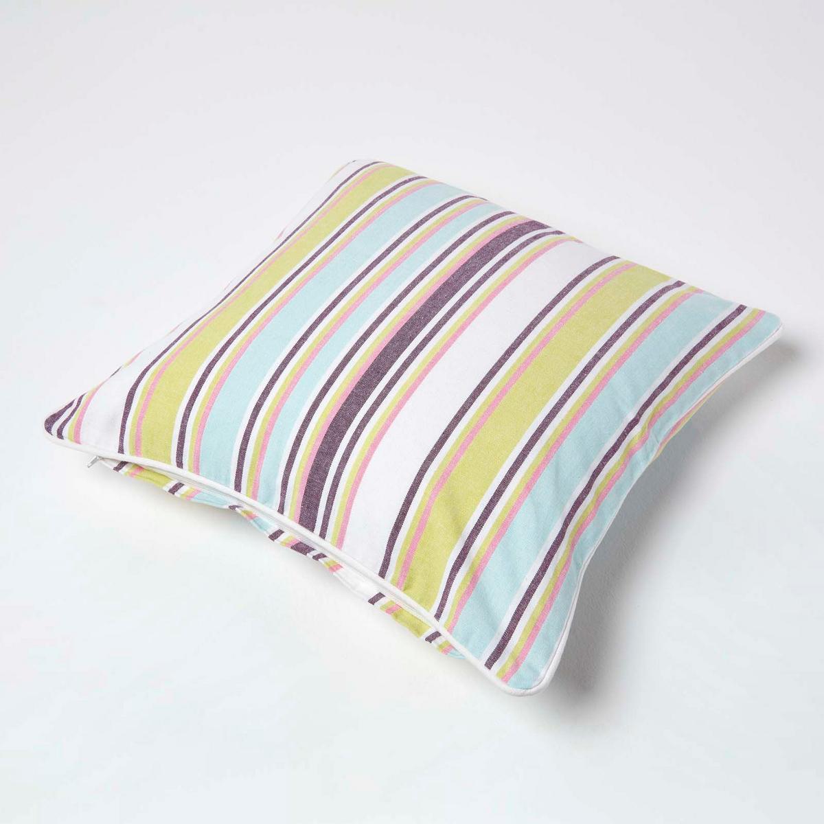 KISSENHÜLLE Osaka 45/45 cm, gestreift - Multicolor, Textil (45/45cm) - Homescapes
