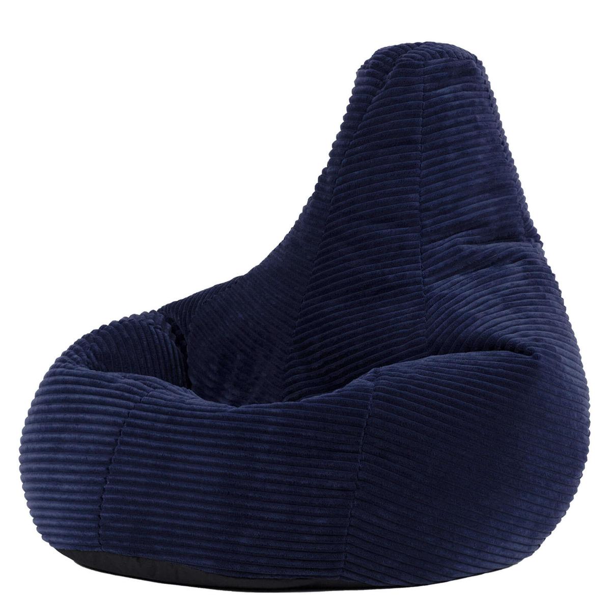 SITZSACK für Kinder Sessel aus Cord 2-tlg. - Dunkelblau, Textil (69/59/65cm) - icon