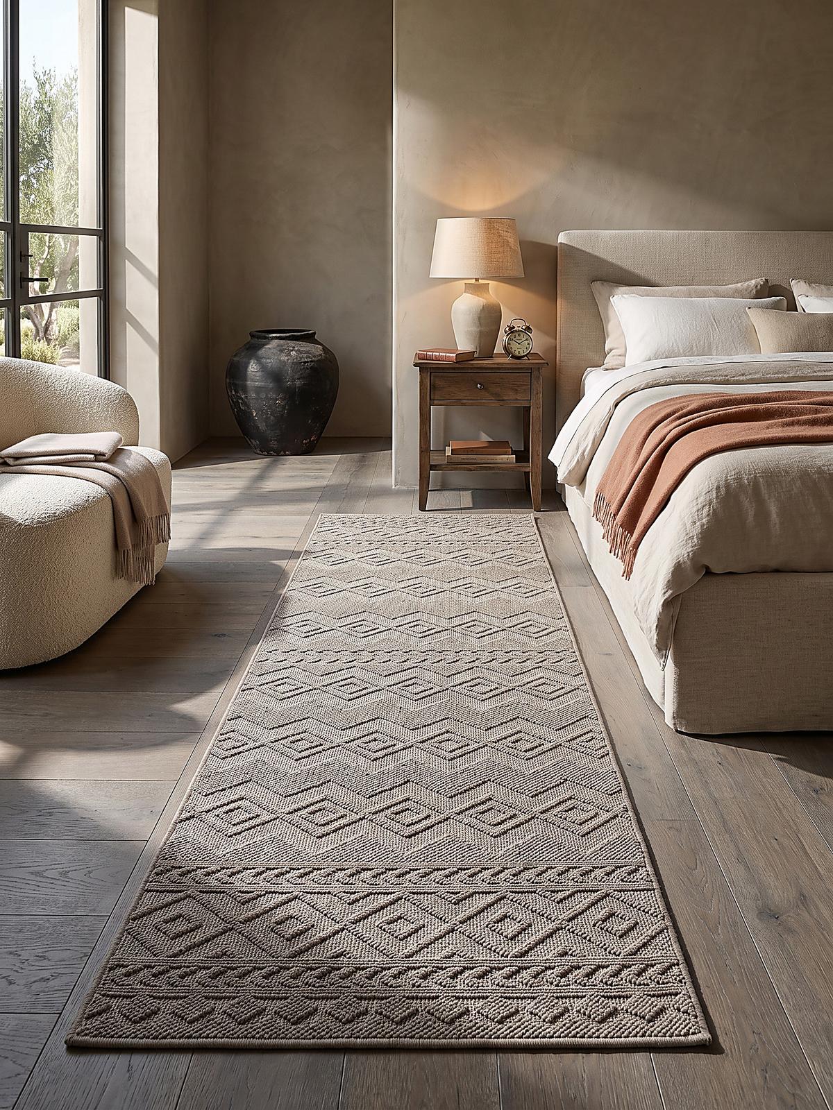 TEPPICHLÄUFER Berber STURA Polypropylen Beige 80 x 150 cm - Beige, Textil (80/150cm) - KADIMA DESIGN