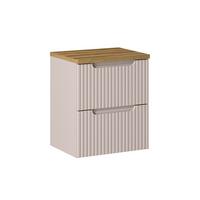 WASCHTISCHUNTERSCHRANK 50.4cm Riva Kaschmir - Beige, Holzwerkstoff (50.4/59/40cm) - Petits-meubles