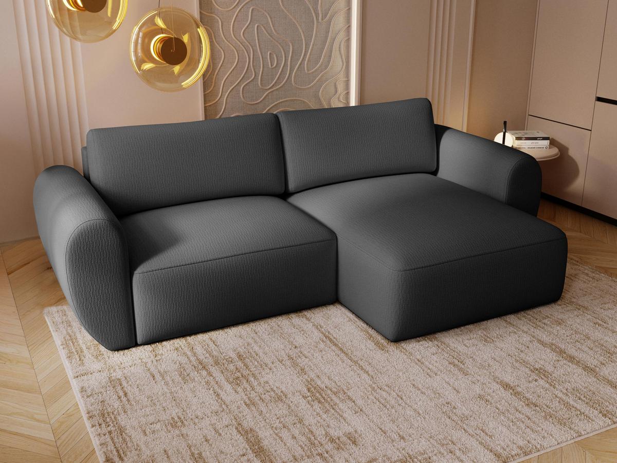 ECKSOFA Suzi - Dunkelgrau/Schwarz, Holzwerkstoff/Kunststoff (147/261cm) - MIRJAN24