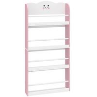 KINDERBÜCHERREGAL MDF Kiefer Rosa - Rosa, Holzwerkstoff (15/120.5/60cm) - AIYAPLAY