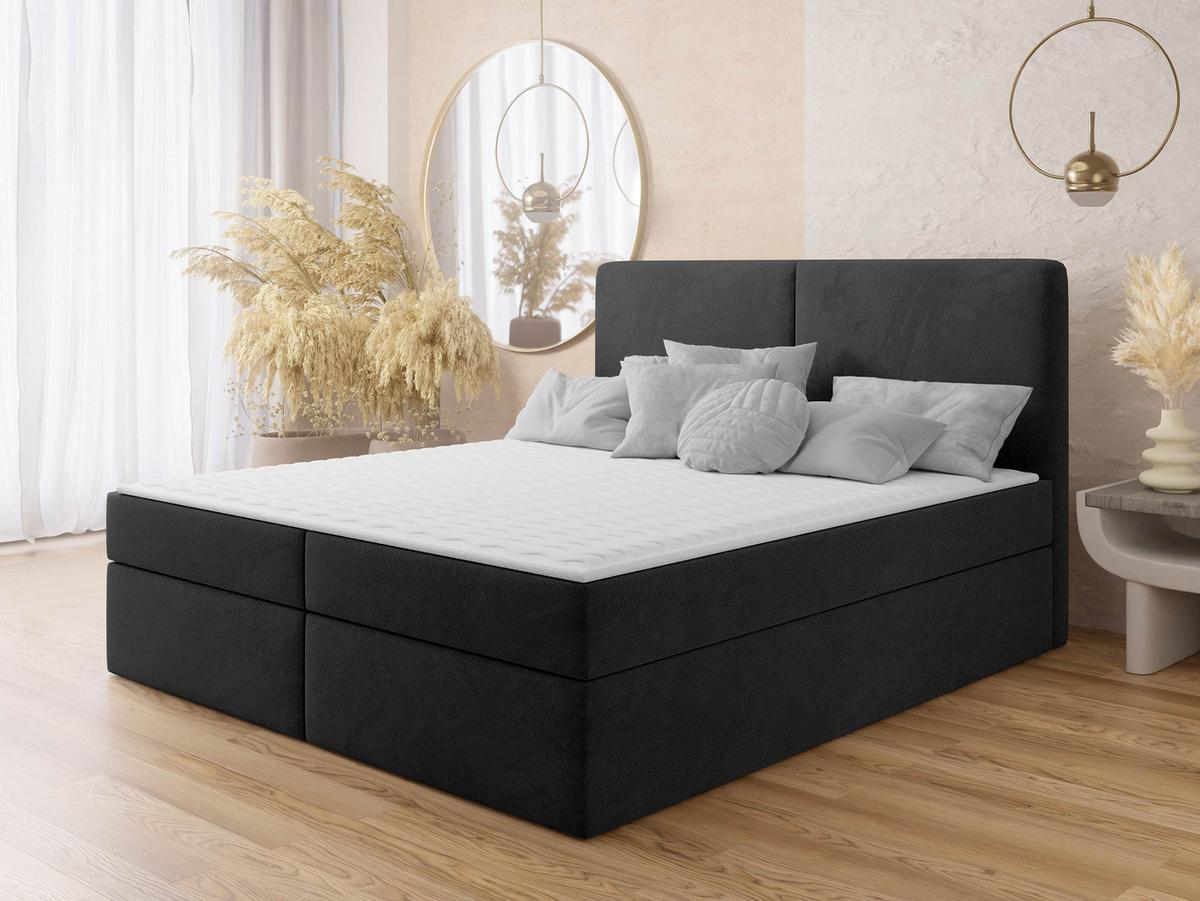 BOXBETT Claire - H3 - Schwarz, Holz/Kunststoff (160/200cm) - MIRJAN24