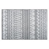 KURZFLOR-TEPPICH Keban 200/140 cm - Schwarz, Kunststoff (140/200cm) - Beliani