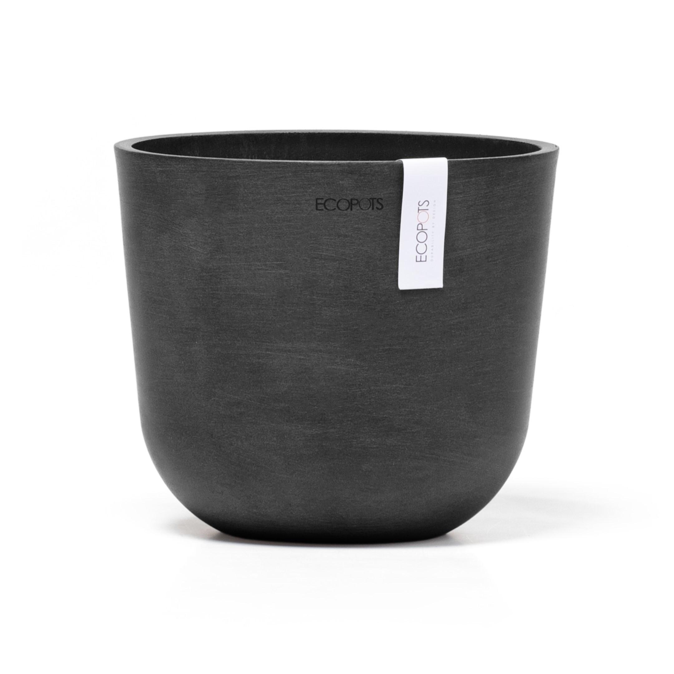 BLUMENTOPF Oslo Mini 19/16,5 cm Dunkelgrau - Dunkelgrau, Kunststoff (19/16.5cm) - Ecopots