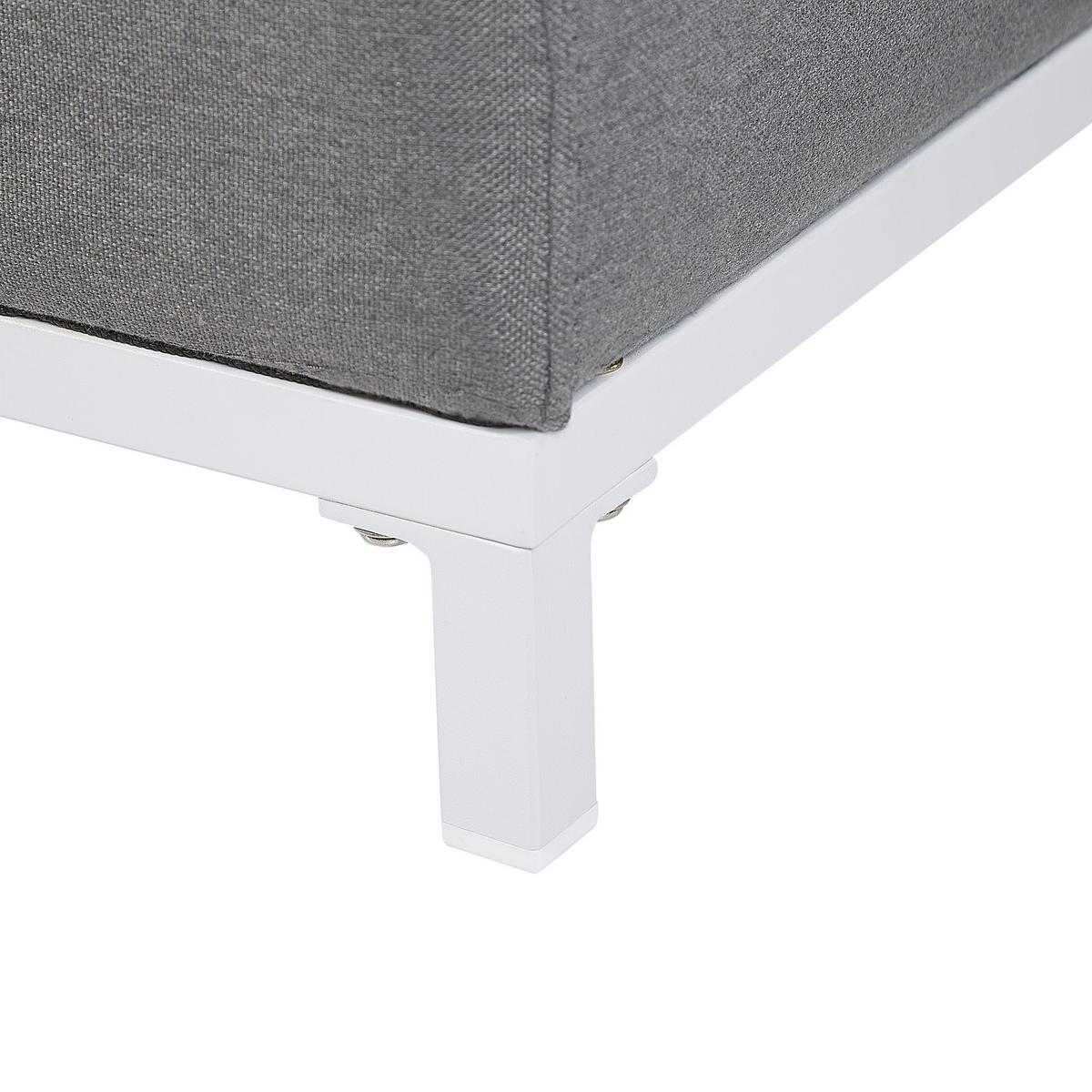 OTTOMANE Rovigo 83/83/36 cm - Grau, Kunststoff/Textil (83/36/83cm) - Beliani