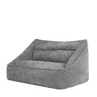 SITZSACK Sofa Chenille Cecilia - Grau, Kunststoff/Textil (160/70/93cm) - icon