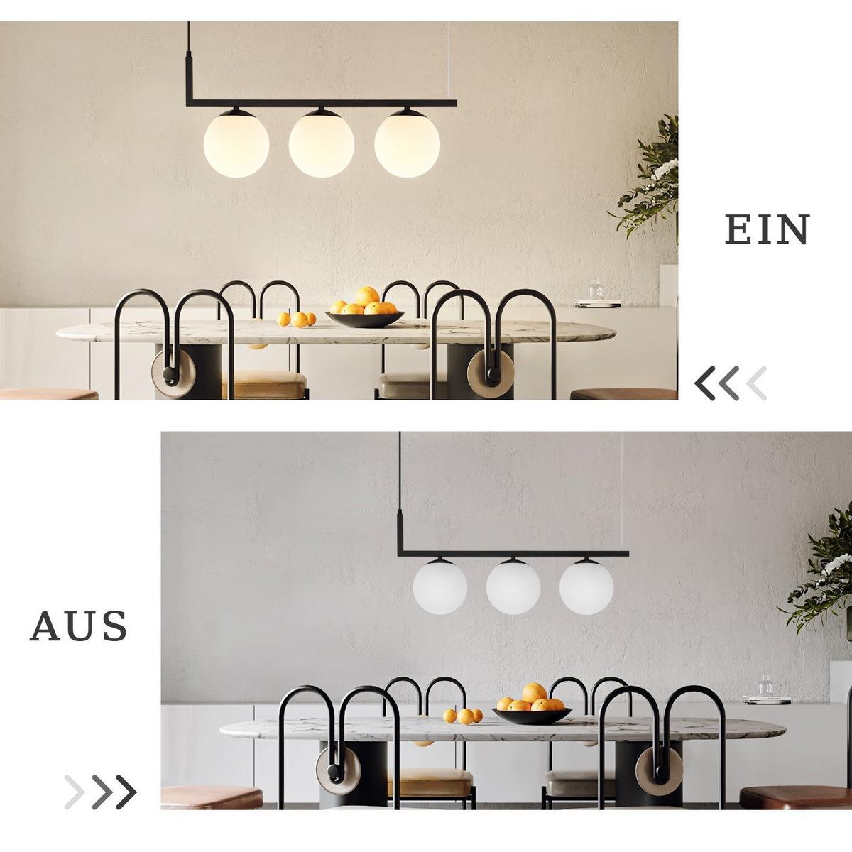 PENDELLEUCHTE Schritt 65/30/184 cm - Schwarz, Metall (65/30/184cm) - Nettlife