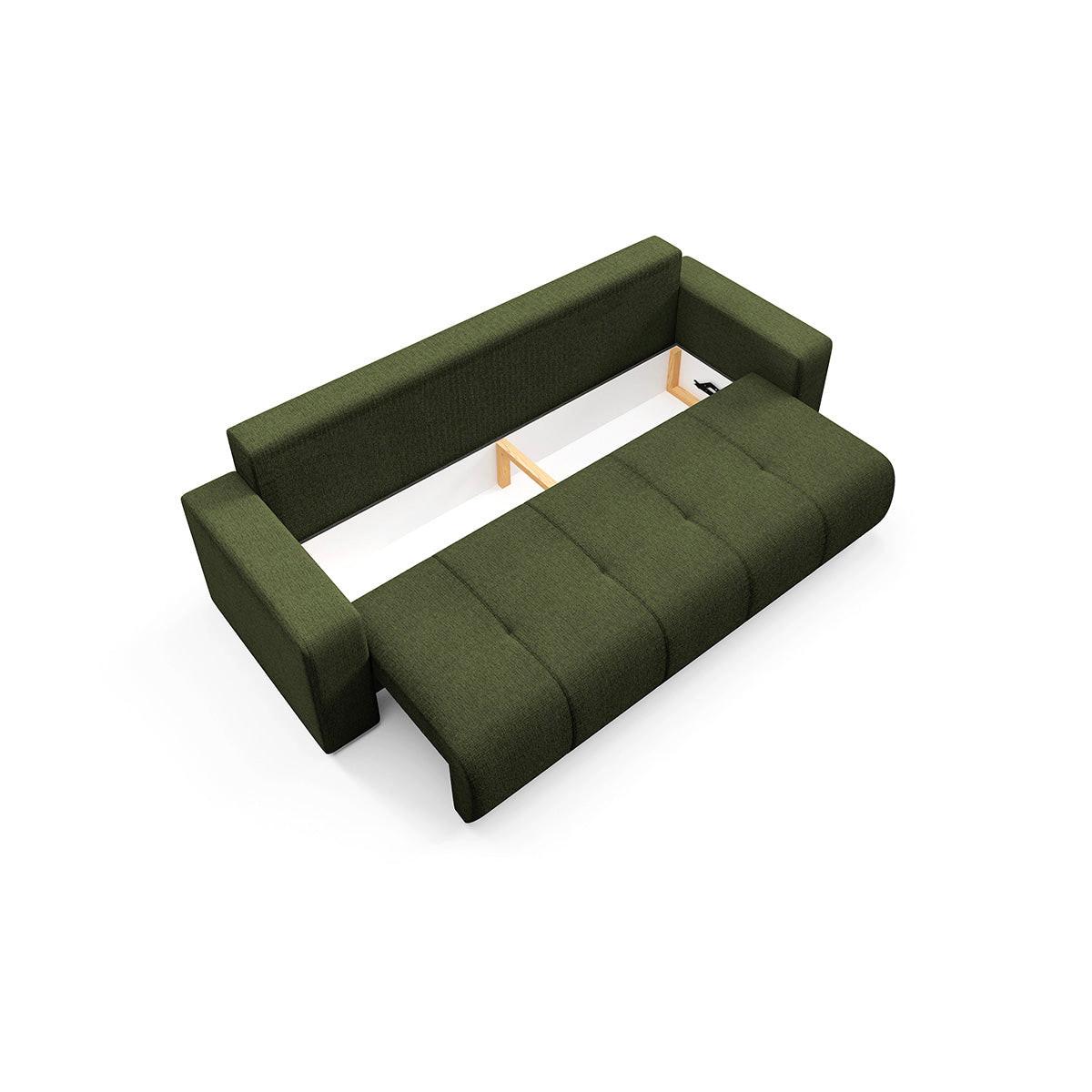 SOFA Vasco 3 Sitzplätze Grün - Grün, Holz (244/86/92cm) - Petits-meubles