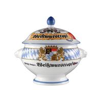 LÖWENKOPFTERRINE MIT DECKEL Compact Bayern bunt 2,1 l - Multicolor, Keramik (1cm) - Seltmann Weiden
