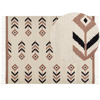 KELIM-TEPPICH Niavan 230/160 cm - Beige, Textil (160/230cm) - Beliani