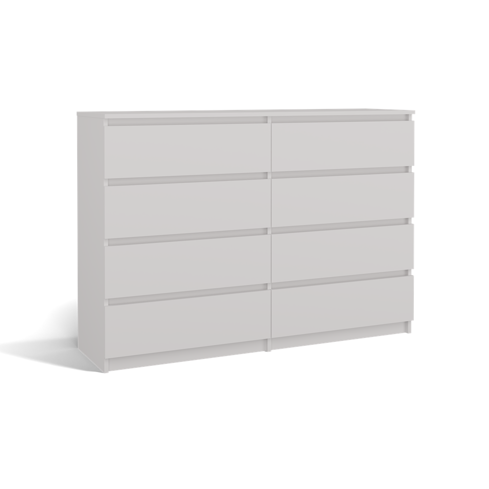 KOMMODE Weiß 138/97/40 - Weiß, Holzwerkstoff (138/97/40cm) - RAUMHIRSCH FURNITURE